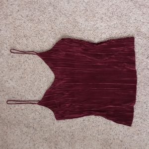burgundy h&m tank